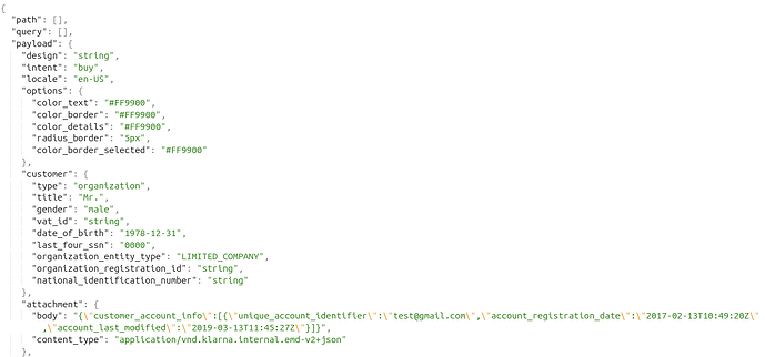 Klarna connector screenshot 6