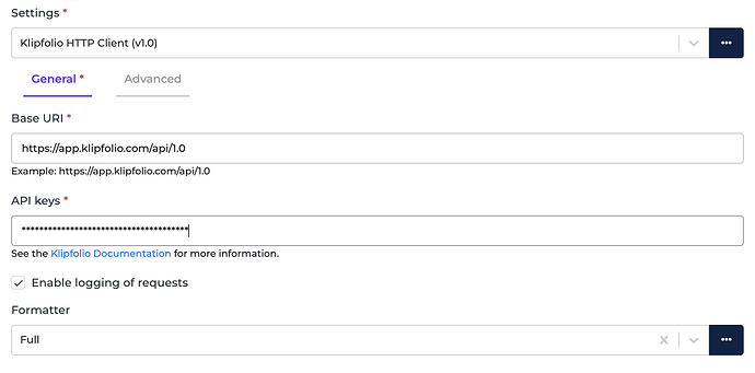 Klipfolio connector screenshot 1