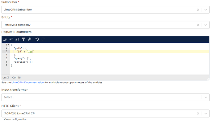 LimeCRM connector screenshot 3