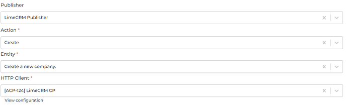 LimeCRM connector screenshot 5