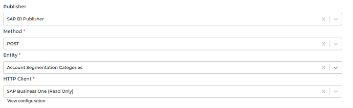 SAP Business One connector screenshot 4
