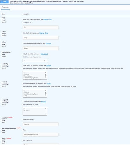 SAP S/4 HANA connector screenshot 6