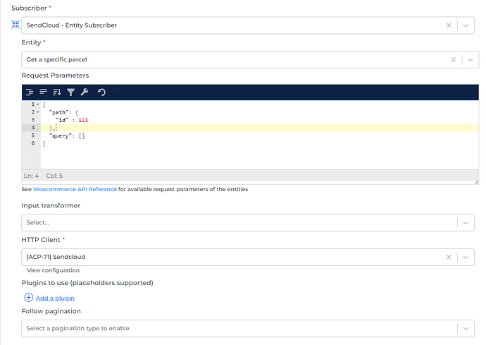 Sendcloud connector screenshot 1