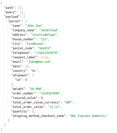 Sendcloud connector screenshot 6