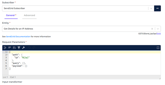 SendGrid connector screenshot 1