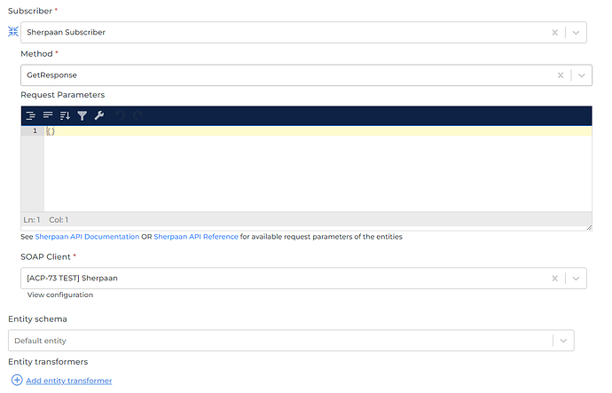Sherpaan connector screenshot 2