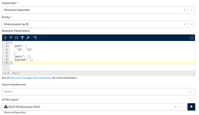 Skunexus connector screenshot 2