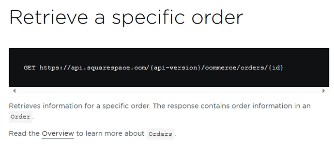 Squarespace connector screenshot 2