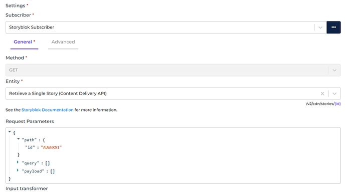 Storyblok connector screenshot 1