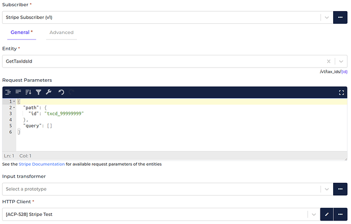 Stripe connector screenshot 1