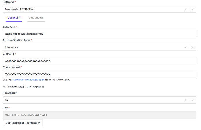 Teamleader connector screenshot 1