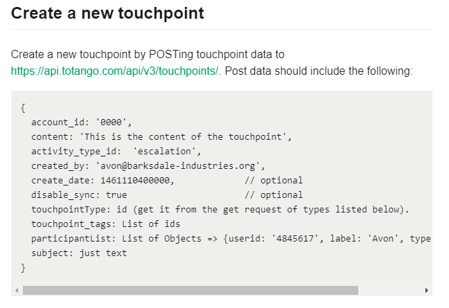 Totango connector screenshot 4