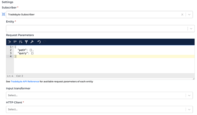 TradeByte connector screenshot 2