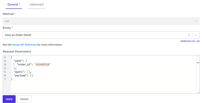 Veeqo connector screenshot 1