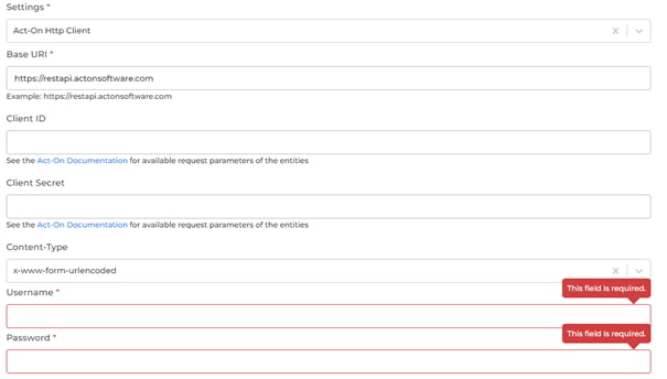 Act-On connector screenshot 9