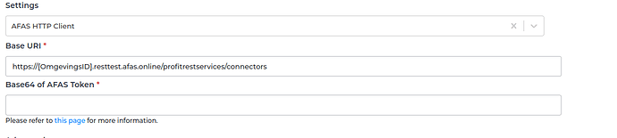AFAS connector screenshot 1