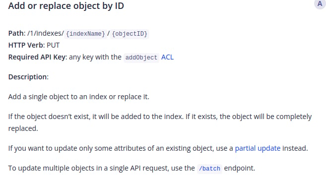 Algolia connector screenshot 8