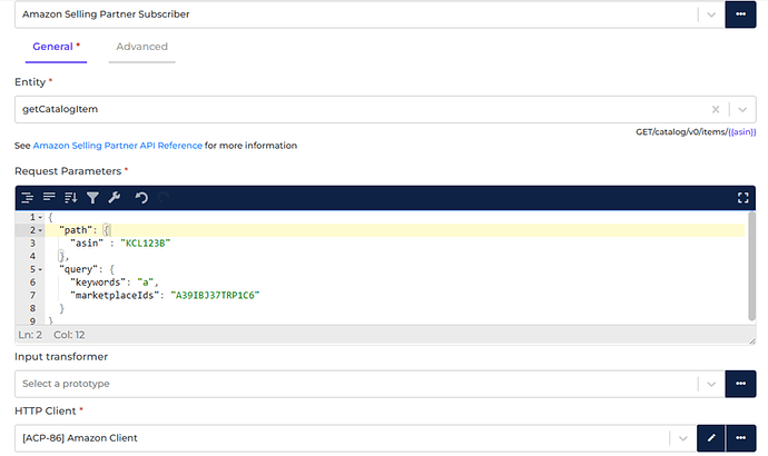 Amazon Selling Partner connector screenshot 1