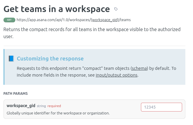 Asana connector screenshot 3