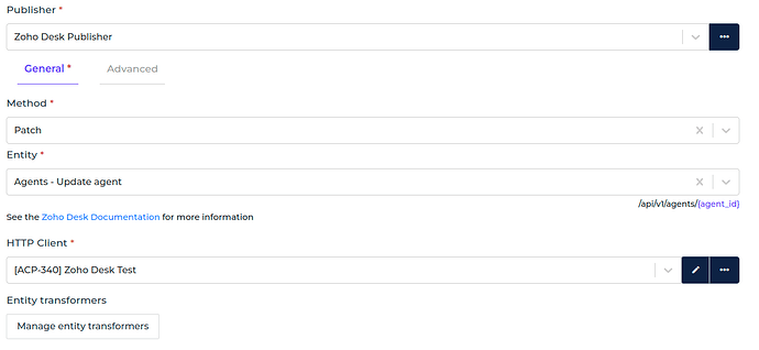 Zoho Desk connector screenshot 4
