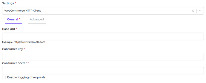 WooCommerce connector screenshot 1