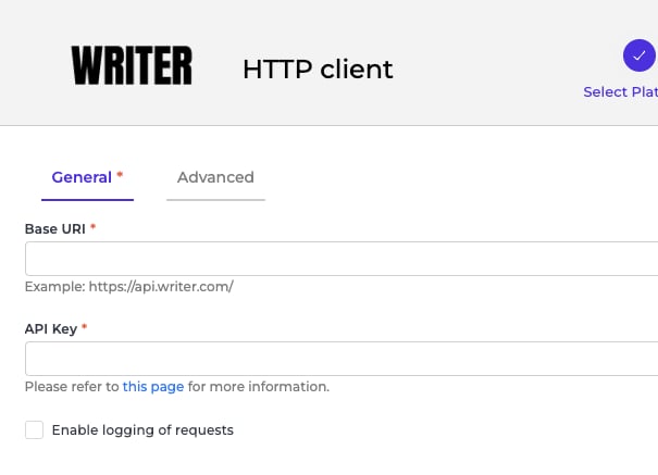 Writer connector screenshot 2
