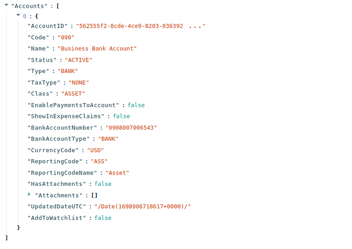 Xero connector screenshot 5