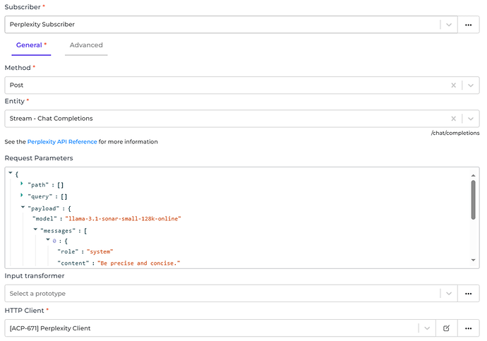 Perplexity connector screenshot 1