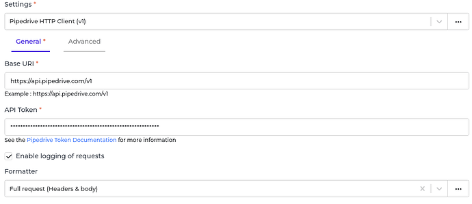 Pipedrive connector screenshot 1