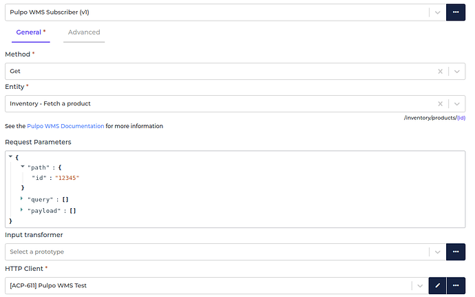PulpoWMS connector screenshot 2