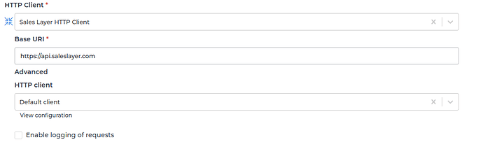Sales Layer connector screenshot 1