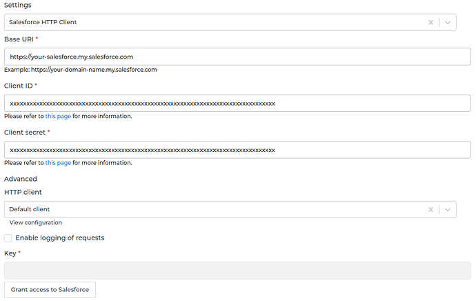 Salesforce connector screenshot 1