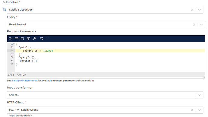 Salsify connector screenshot 1