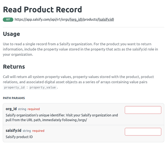 Salsify connector screenshot 2