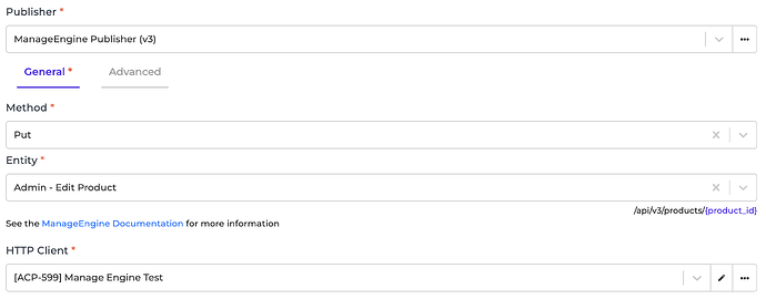 ManageEngine connector screenshot 3