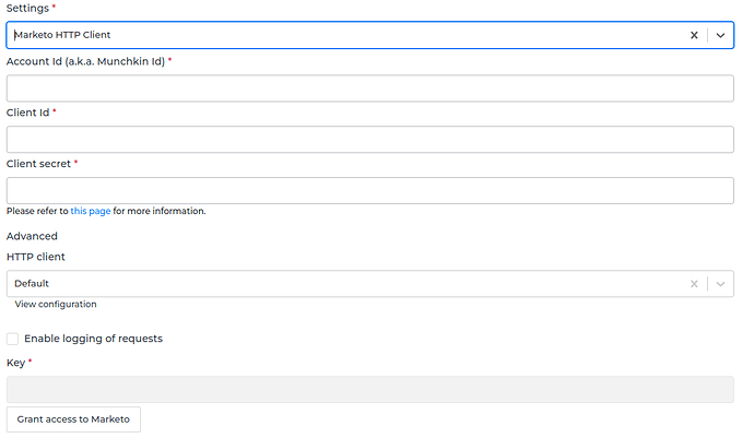 Marketo connector screenshot 1