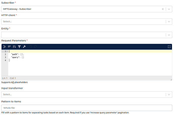MFTGateway connector screenshot 1