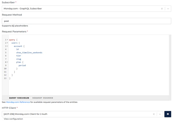 Monday.com connector screenshot 1