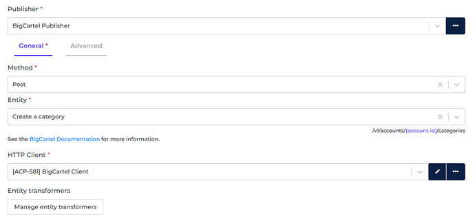 BigCartel connector screenshot 4