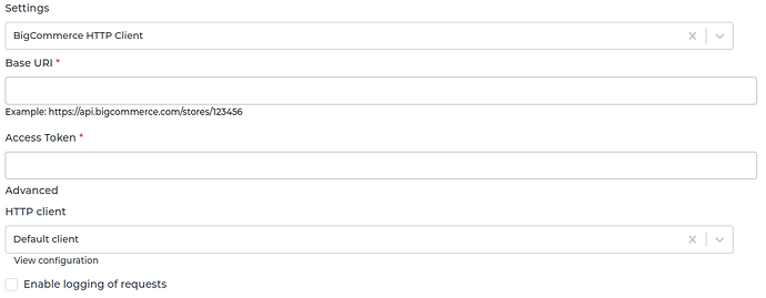 BigCommerce connector screenshot 1