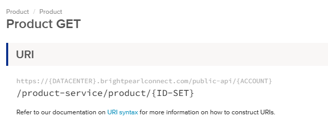 Brightpearl connector screenshot 2