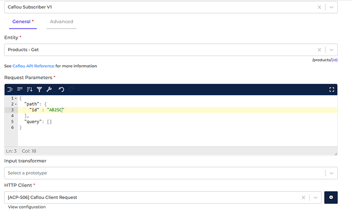 Caflou connector screenshot 1