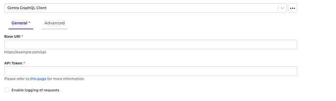 Centra connector screenshot 1