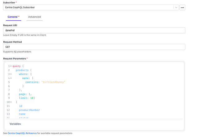 Centra connector screenshot 2