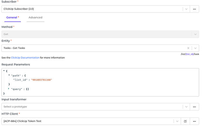 ClickUp connector screenshot 2