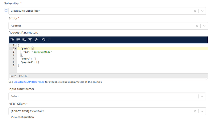 Cloudsuite connector screenshot 1