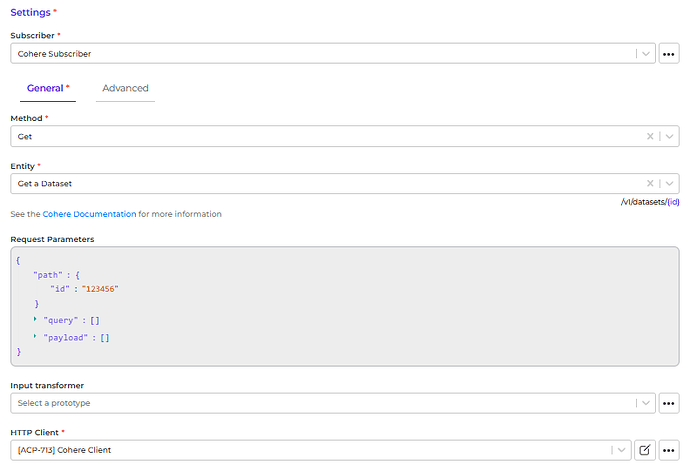 Cohere connector screenshot 1