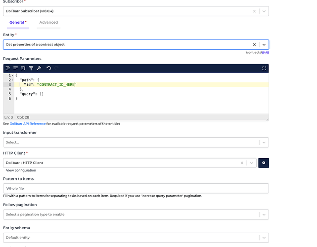 Dolibarr connector screenshot 2