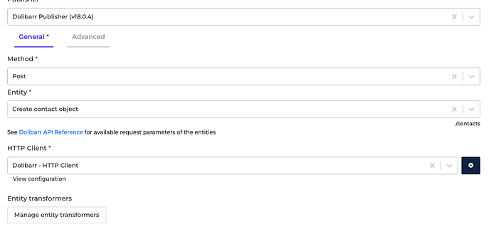 Dolibarr connector screenshot 4