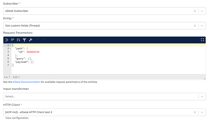 eDesk connector screenshot 1
